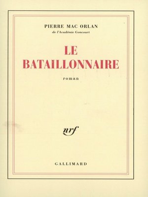cover image of Le Bataillonnaire